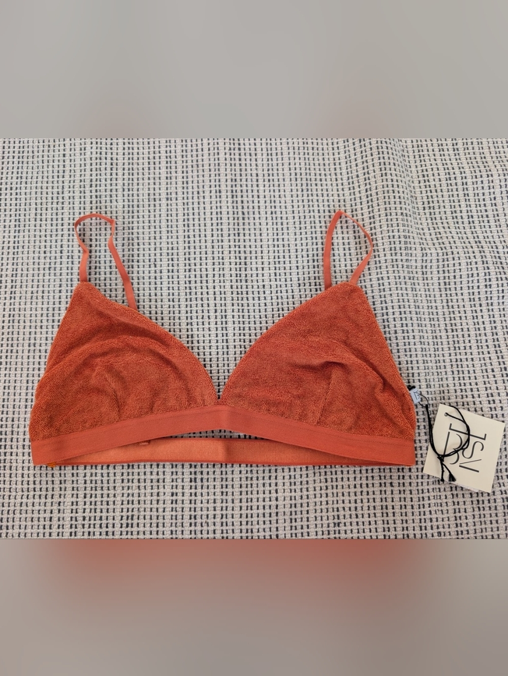 NWT Baserange Mississippi Terry Bralette in Orange size Medium